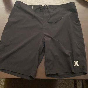 Hurley phantom black board shorts. Waist 34